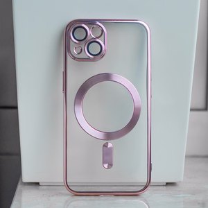 Color Chrome Mag case for Samsung Galaxy A17 4G / A17 5G rose gold
