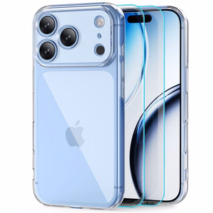 Tech-Protect FlexAir caurspīdīgs maciņš un Glass Fit+ rūdītais stikls, 2 gab., iPhone 18 Pro Max / 17 Pro Max