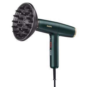 BaByliss Air Power Pro D6555DE – 1700 W joniskais matu fēns, zaļš / zelta