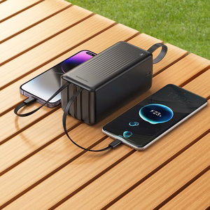 Borofone Внешний аккумулятор 50000mAh BJ79C Clever - USB - с кабелями USB, Type C и Lightning чёрный