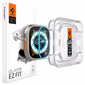 Spigen Glas.tR EZ Fit temperatēts stikls Apple Watch Ultra / Ultra 2 (49 mm) - 2 gab