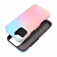 FORCELL F-PROTECT Mirage, militārā standarta pārbaudīts magnētiskais viedtālruņa apvalks IPHONE 16 PLUS, rozā zils