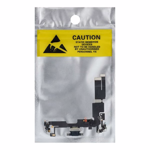 Uzlādes fleksis USB IPHONE 14 Plus melns (izvilkts)