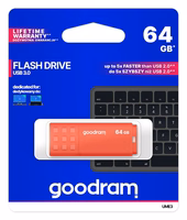 GoodRam zibatmiņa 64GB UME3 USB 3.0 oranžs