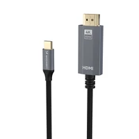 Wozinsky WCCH-01 USB-C - HDMI 4K 60Hz kabelis 1.8 m - melns