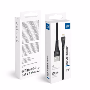 Kabelis USB A uz Lightning Blue Star 2A 12W 1 m PJ-DG5-A melns