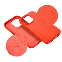 LEATHER MAG COVER viedtālruņa apvalks IPHONE 16 Plus sarkans