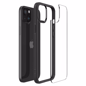 Spigen Ultra Hybrid iPhone 15 Plus viedtālruņa apvalks - matēts melns