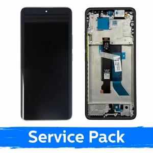 LCD displejs saderīgs ar Xiaomi Redmi Note 14 Pro 5G ar rāmi / Koraļļu zaļš / (Service Pack)
