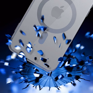 3mk Satīna bruņu Magnētiskais apvalks ar MagSafe iPhone 16 Pro Max - caurspīdīgs ar melnu rāmi