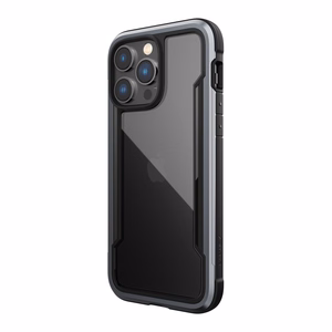 Raptic X-Doria Shield viedtālruņa apvalks iPhone 14 Pro Max ar bruņotu melnu pārklājumu