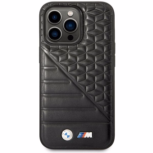 Viedtālruņa apvalks BMW Bi Pattern iPhone 14 Pro 6.1 - melns