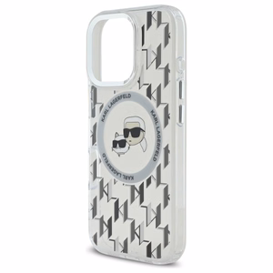 IML Monogram Karl & Choupette Head MagSafe viedtālruņa apvalks iPhone 16 Pro - caurspīdīgs