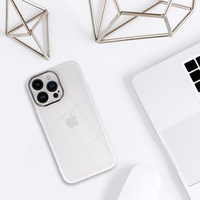 Viedtālruņa apvalks Iphone 14 Pro - balts caurspīdīgs