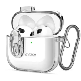 Tech-Protect Slim Hook apvalks AirPods 4 (m) - skaidrs