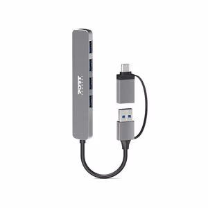 Port Connect 900161 – USB-C/USB-A centrmezgls ar četrām USB-A 3.0 pieslēgvietām, 5Gbps