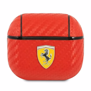 Ferrari FESA3CARE AirPods 3 cover red/red On Track PU Carbon