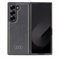 Audi sintētiskās ādas magnētiskais vāciņš Samsung Galaxy Z Fold 6 - melns