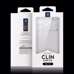 Dux Ducis Clin viedtālruņa apvalks iPhone 17 Pro – caurspīdīgs