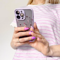 Dizaina apvalks iPhone 12 Pro Max ziedu apvalks gaiši zils