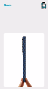 Benks Magnetic Armor Air Armor Grid Kevlar Maciņš Metal Frame 600D (A049) for Samsung Galaxy S26 Plus zils