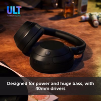 Sony ULT WEAR - Wireless Bluetooth Headphones with ULT POWER SOUND, Ultimate Deep Bass, Noise Cancelling, caurspīdīgs Call Quality, Up to 30hr Battery Life, IOS & Android