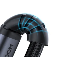 Joyroom Audio Transfer Series SY-A07 mini ligzdas 3.5 mm / USB-C kabelis 1.2 m - melns