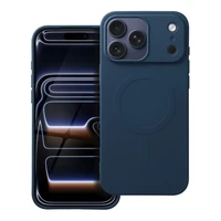 Silikona Magnētiskais (liels atvērums) viedtālruņa apvalks, saderīgs ar MagSafe, paredzēts IPHONE 17 Pro Max, zils