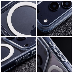 Caurspīdīgs Forcell F-Protect Clear Hybrid Premium vāciņš Pixel 9 Pro XL / 10 Pro XL / 11 Pro XL, saderīgs ar MagSafe