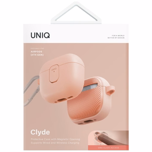 Uniq Clyde Lock Чехол для AirPods 4 - розовый