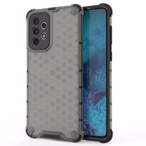 Honeycomb viedtālruņa apvalks bruņu apvalks ar gēla rāmi Samsung Galaxy A73 melns