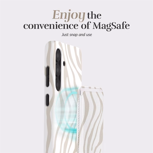 MIO Sandy Zebra Magsafe Case Compatible Card Holder
