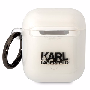 Karl Lagerfeld KLA2HNIKTCT чехол AirPods 1/2 прозрачный Karl`s Head