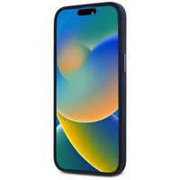 Karl Lagerfeld Silikona Shadow Metal Initial Magnētiskais viedtālruņa apvalks iPhone 15 Pro melns