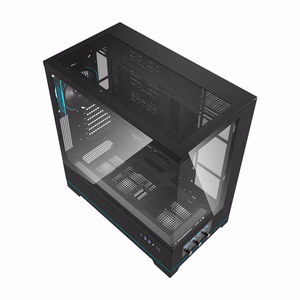 Darkflash DY451 PRO datora korpuss (melns) + 1 ventilators