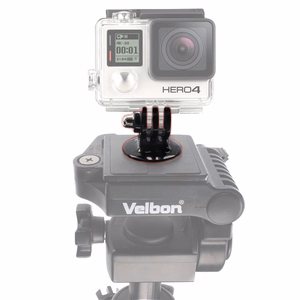 Sporta kameras stiprinājums ar GoPro statīva adapteri - melns