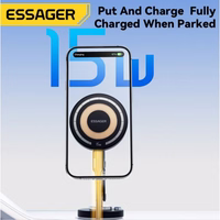 Automašīnas turētājs Essager "Stand" melns (magnētisks / lipīgs paliktnis)