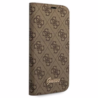 Guess GUBKP14XHG4SHW iPhone 14 Pro Max 6.7 "brūna / brūna grāmata 4G Vintage Gold Logo