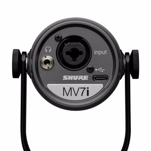 Shure MV7i – viedais mikrofons ar iebūvētu audio saskarni