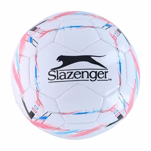 Slazenger football, size 5, White / Pink