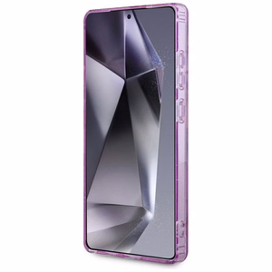 GUESS apvalks SAMSUNG S25 Ultra GUHMS25LHFLPEDU (Magnētiskais IML metāla spīdums ziedu trīsstūris) violeta