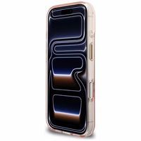 Guess IML Script Metal MagSafe Maciņš for iPhone 17 Pro - rozā