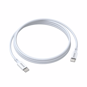 BWOO kabelis USB-C - USB-C 2m 60W ABS + TPE balts