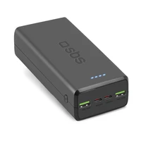 Portatīvais lādētājs SBS TTBB30000PD20K 30000 mAh 2 x USB-C 2 x USB-A - melna