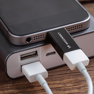 Wozinsky W10GY1S USB-C - USB-A 3.2 10Gb/s adapteris - melns
