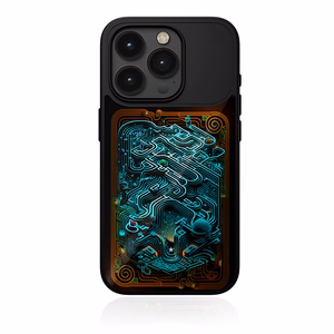 STM Reveal Warm MagSafe vāciņš ierīcei iPhone 15 Pro Max, “Black Realm” krāsā