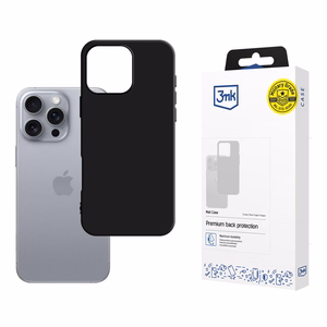 3mk matēts apvalks iPhone 16 Pro - melns