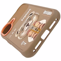 Nimmy Cool&Cute 2.0 Lācīšu tematis apvalks viedtālrunim iPhone 17 - smilšains