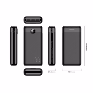 Powerbank Veger L30 (W3008PD) PD QC3.0 3A 20W 30000 mAh черный