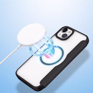 Dux Ducis Skin X Pro Magnētiskais Atveramais MagSafe apvalks iPhone 15 Plus - melns